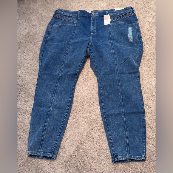 NWT Lane Bryant Signature Fit Skinny High Rise Jeans.  Size 26 Petite - Picture 1 of 11